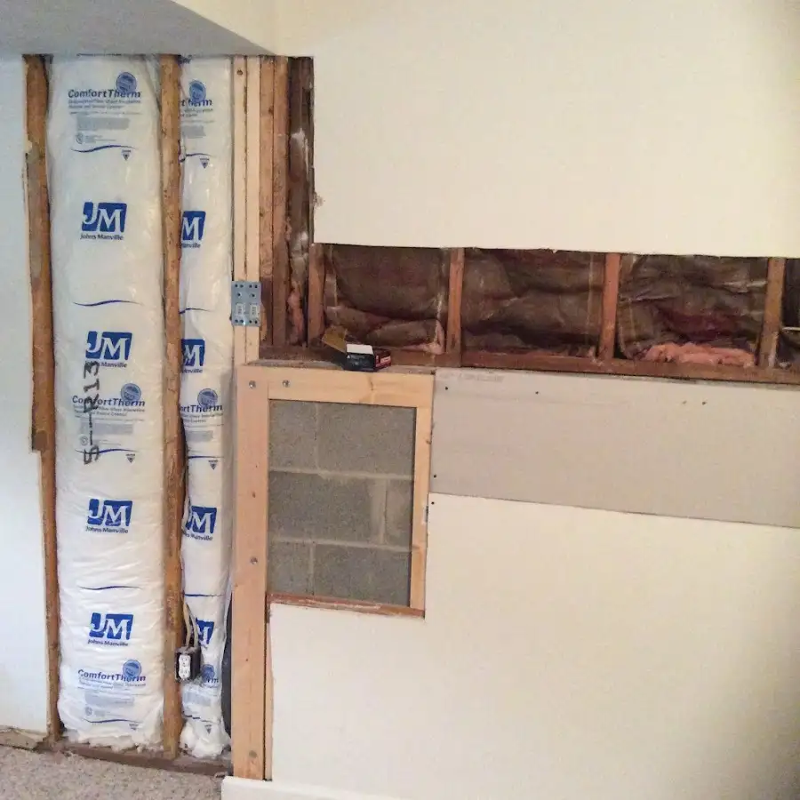 Wall insulation replacement during Contents Cleaning & Restoration in New Baltimore